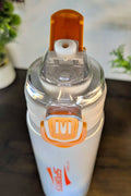 2 in 1 Stainless Steel Water Bottle 600ml | Insulated Hot & Cold Sipper with Straw