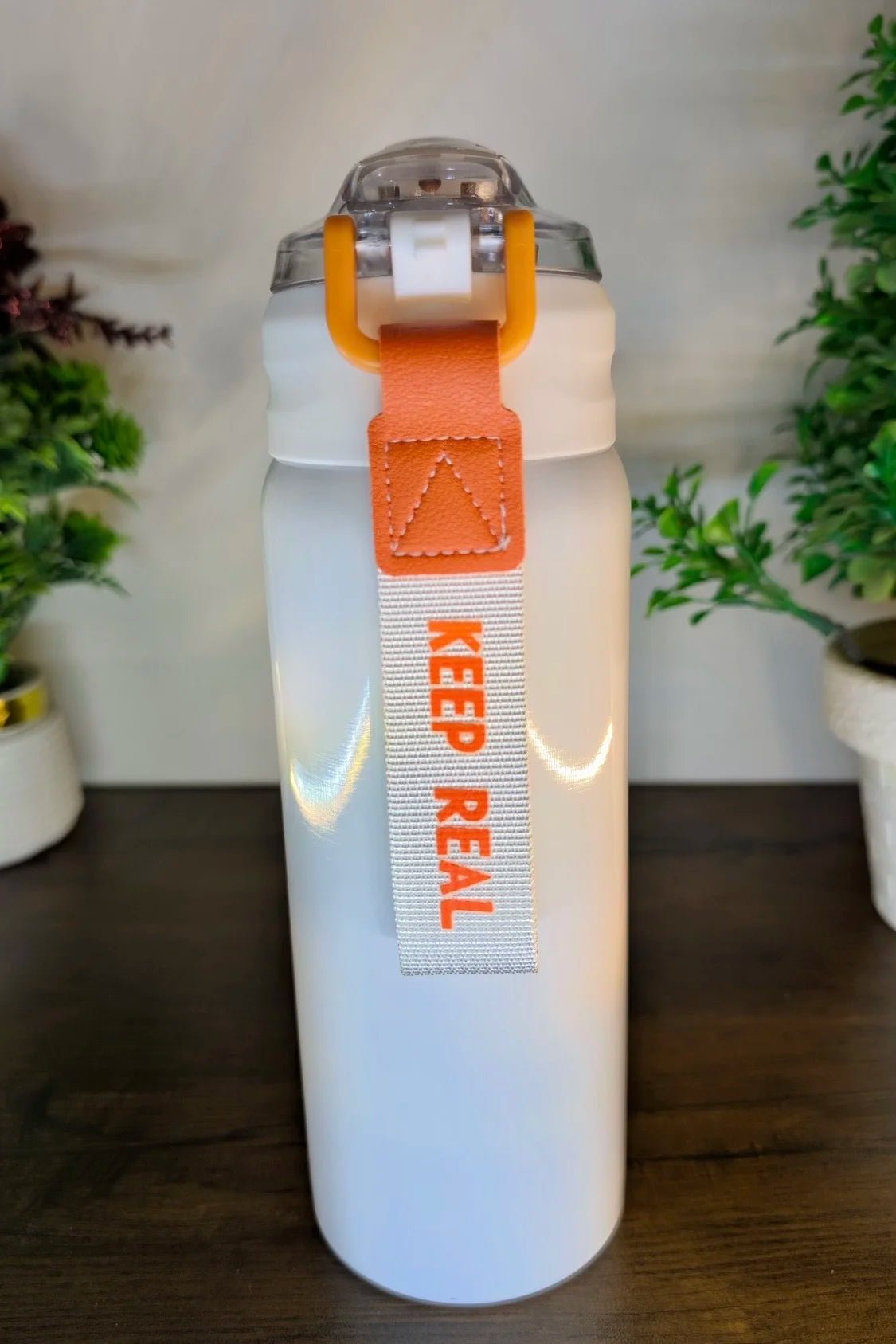 2 in 1 Stainless Steel Water Bottle 600ml | Insulated Hot & Cold Sipper with Straw