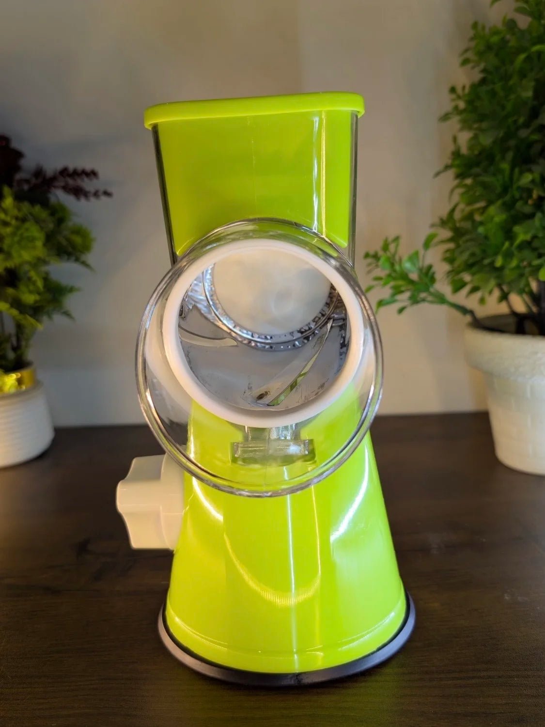 3 in 1 Manual Rotary Cheese & Vegetable Grater with Stainless Steel Drum Blades