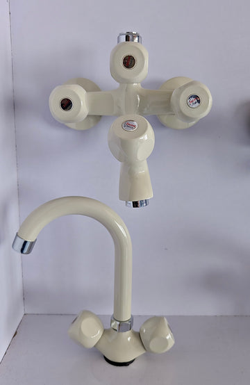 Decent Choice Queen Prince Shower Set | Economy Brass Body Bathroom Fitting with Steel Fittings