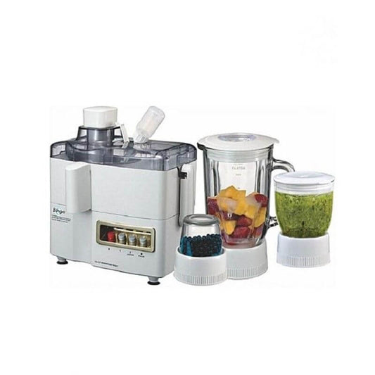 Bingo JBG-4000-BS | Free Delivery Pakistan | 4 in 1 Juicer Blender 500W | Juicer, Blender, Chopper & Grinder with Stainless Steel Blades | 2 Years Warranty
