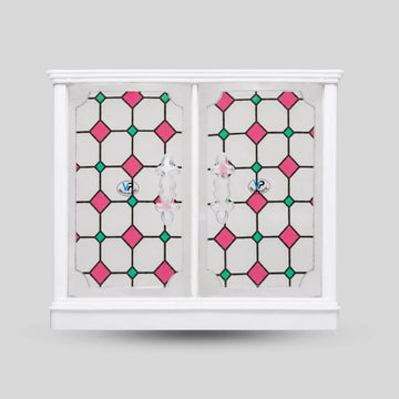 Bathroom Cabinet Designed Double Door | Pure Plastic Body Storage Cabinet with Stylish & Sturdy Build