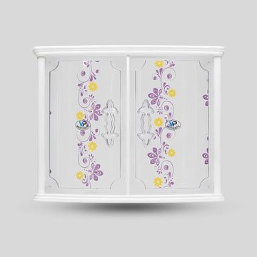 Bathroom Cabinet Double Door | Pure Plastic Body Storage Cabinet with Stylish & Sturdy Build