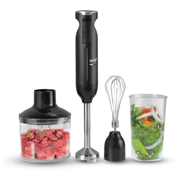 Bingo SB-177 Deluxe Hand Blender Set | Stick Blender with Egg Beater, Chopper, Stainless Steel Blade - shop_nBingoame