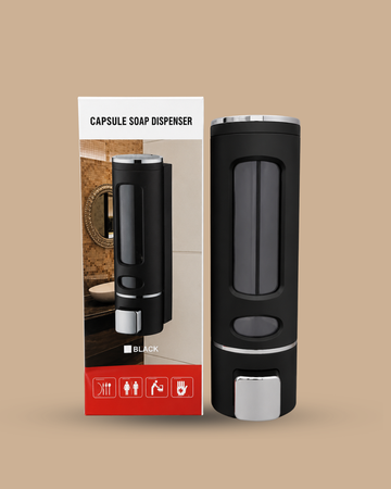 Imported Soap Dispenser | Capsule Premium Design |Pure Plastic Body | 400 ml quantity