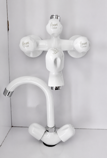 Decent Choice Project Shower Set | Economy Brass Body Bathroom Fitting with Steel Head, Steel Fittings