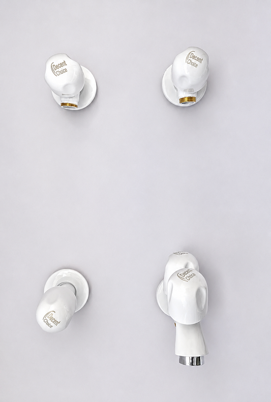 Decent Choice Project Shower Set | Economy Brass Body Bathroom Fitting with Steel Head, Steel Fittings