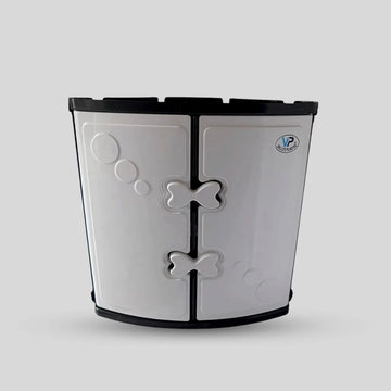 Corner Bathroom Cabinet | Pure Plastic Body Storage Cabinet with Plain Color & Sturdy Build