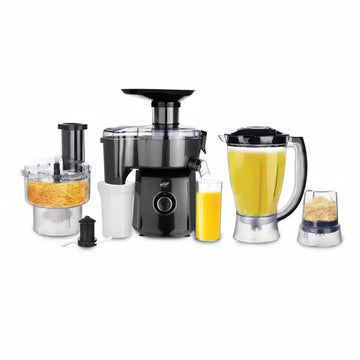 Bingo FX-1066 Food Processor Black | Juicer, Blender, Chopper, Grinder & Vegetable Cutter 4 in 1 | Unbreakable Jars