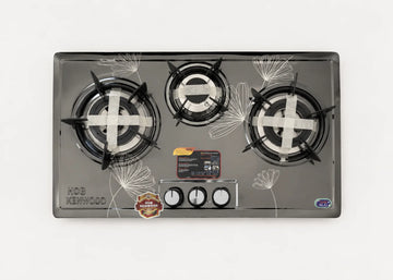 Kenwood Kitchen Hob Metallic Burner | Stainless Steel Gas Hob, Auto Ignition & Bakelite Knobs