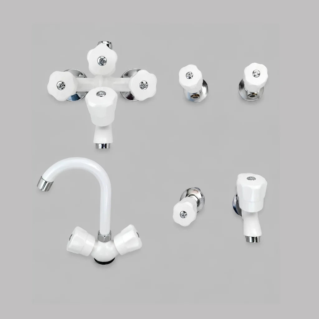Pak Hero New Fine Shower Set | Brass Body Bathroom Fitting with Plastic Head, Steel Fittings