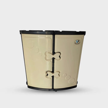 Plain Corner Bathroom Cabinet | Pure Plastic Body Storage Cabinet with Plain Color & Sturdy Build | Space Saving Bathroom Organizer | Free Delivery Pakistan