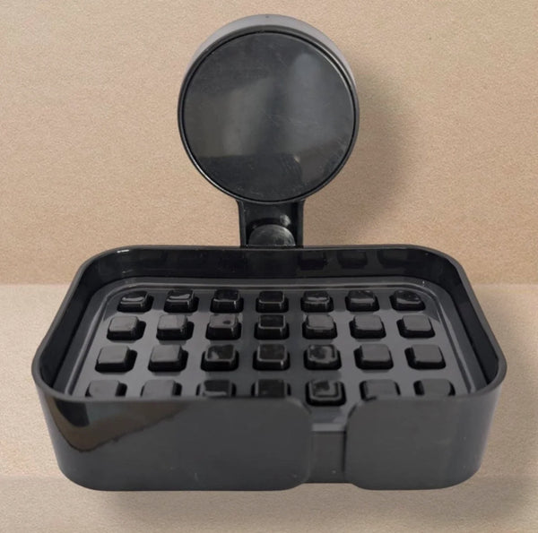 Premium Plastic Soap Dish with Fitting | Heavy Durable Bathroom Soap Holder with Perforated Base