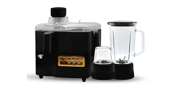 Bingo JBG-800M 3 in 1 Juicer Blender HD Black | Hard Fruit Juicer, Glass Blender & Dry Grinder