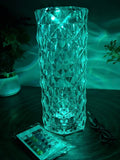 Crystal Diamond LED Lamp with 16 Color RGB Touch & Remote Control Table Lamp
