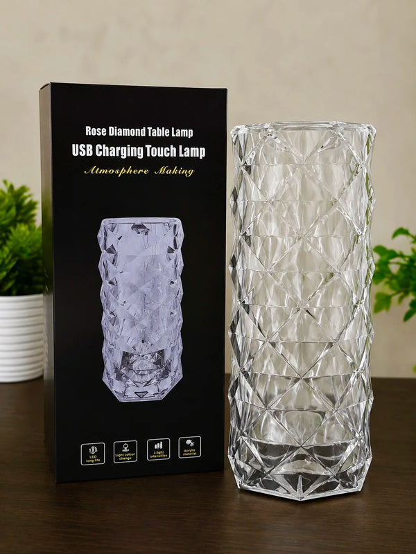 Crystal Diamond LED Lamp with 16 Color RGB Touch & Remote Control Table Lamp