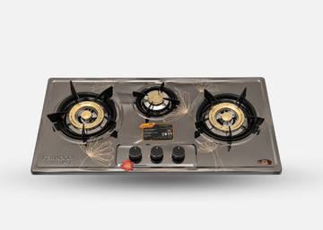 Kitchen Hob Kenwood | Stainless Steel Body | Chrome Burner | Full Guard Stand | Metal Knob | 1 Year Leakage Warranty Set |