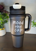 Premium Stainless Steel Tumbler with Straw & Handle | Vacuum Insulated Travel Cup