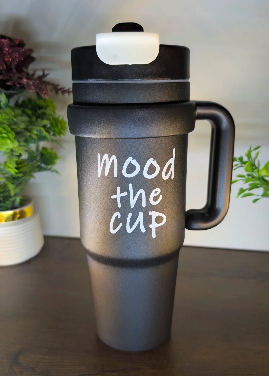 Premium Stainless Steel Tumbler with Straw & Handle | Vacuum Insulated Travel Cup