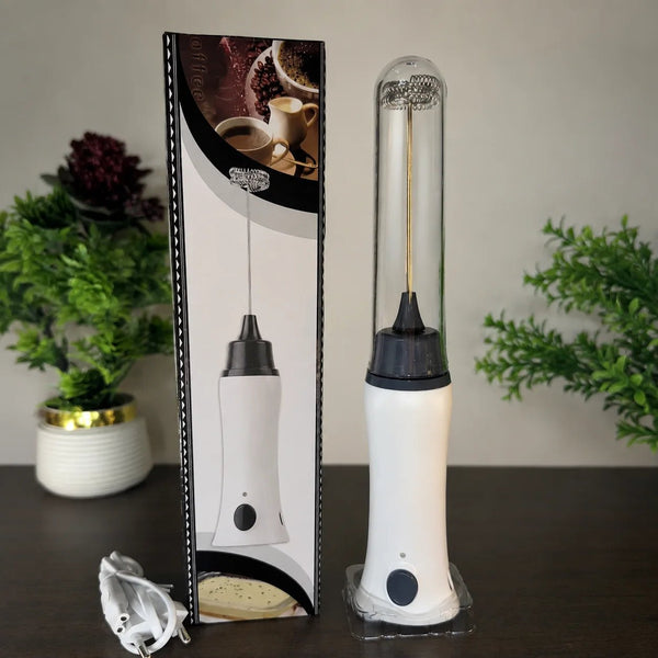 Rechargeable Electric Milk Frother & Coffee Beater | Handheld Coffee Whisk & Foam Maker