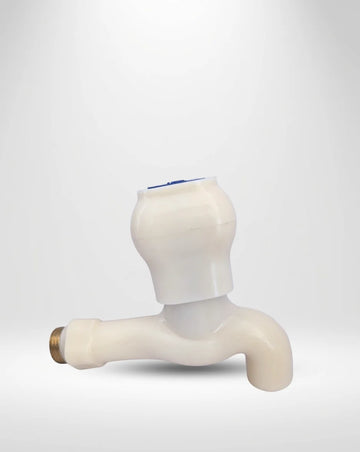 Bib Cock Tap Green | Brass Spindle | Brass Bush | Pure ABS Plastic Body