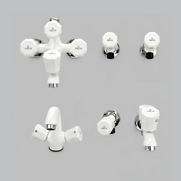 Pak Hero Fish Shower Set | Full Heavy Brass Body Bathroom Fitting with Brass Machine
