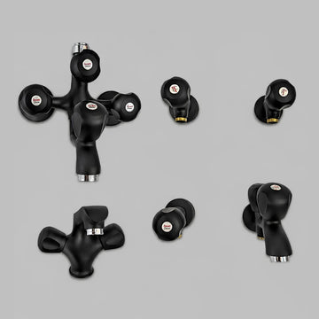 Decent Choice Alpha Star Shower Set | Full Heavy Brass Body Bathroom Fitting with Brass Machine,